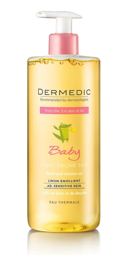 Dermedic Baby Bath And Shower Oil From 1st Day Of Life – Bottle 500ml