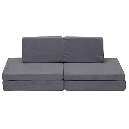 Childrens Factory The Whatsit Kids Couch or 2 Chairs, Toddler to Teen Bedroom Furniture, Girls and Boys Playroom Sofa, Flexible Seating