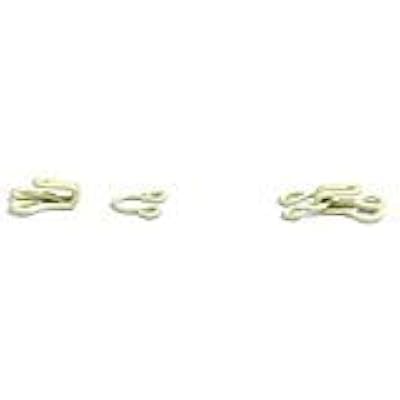 144 Sets of Small 316 Long Cream Hooks and Eyes, Yen Brand