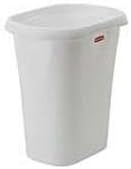 Rubbermaid 3 gal. White Open Top Wastebasket