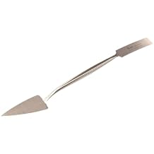 Bon Trowel and Square Tool 5/8" Forged Steel Blade with Trowel and Square Ends for Detail Work 8 3/4" Long Hand Tool for Masonry, Stucco, and Decorative Finishing