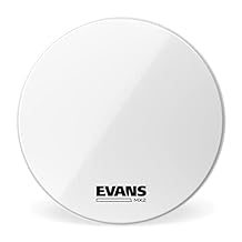 Evans MX2 White Bass Drum Head, 22 Inch