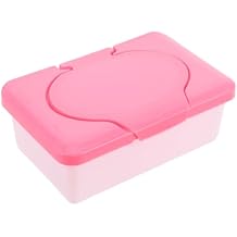 Baby Wipe Box Compact Wipes Container for Bathroom and Travel 7.6X4.9X2.8 Inch Small Wipes Storage Box Holds 80 Wet Wipes Keeps Moisture Fresh