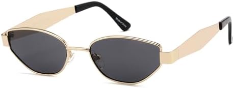 Retro Oval Cat Eye Sunglasses Womens Trendy 2026, Fashion Narrow Cateye Shades for Women UV Protection VF2249