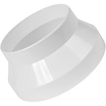 5" to 4" Eccentric Reducer/Increaser - Connect Straight & Flex Duct, Fan or Vent - HVAC, Heating & Cooling Applications