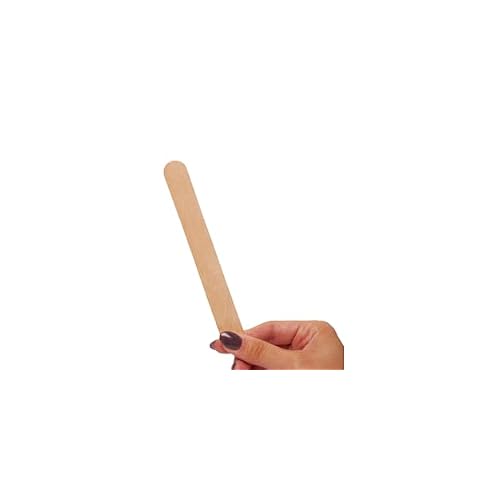 Wood Spatulas, Essential Wooden Waxing Sticks for Hair Removal, Perfect for Home Use, Ideal for Brazilian Waxing, Smoothly Applies Hair Removal Wax to Sensitive Areas, Pack of 50