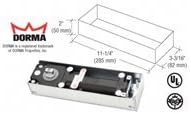 DORMA BTS75VNH0 kaba Model BTS75V Adjustable Spring Power Size 1 to 4, 175 No Hold Open Floor Mounted Door Closer Body in Cement Case