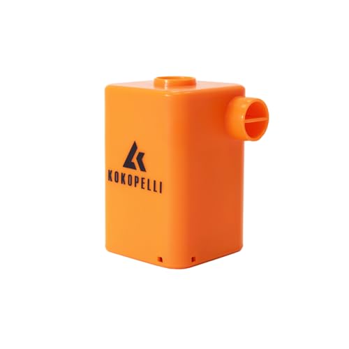 KOKOPELLI Feather Lightweight 0.8lb. Portable Air Pump 3600mAH Battery USB Rechargeable Pump for Inflatable Packrafts & Kayaks - Waterproof - Charging Capacity - 40min Battery Run Time