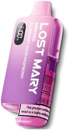 Los Mary 6k, Pack Of 1, Blue Sour Raspberry