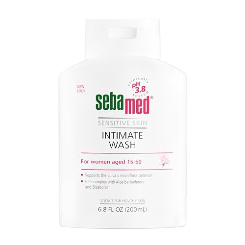SEBAMED Feminine Intimate Wash pH 3.8 For Microflora Balance With Aloe Vera Mild Organic Based Daily Vaginal Wash Feminie Hygiene 6.8 Fluid Ounces 200 mL