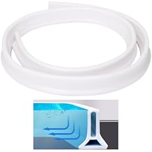 67-Inch Shower Water Dam, Bathroom Rubber Barrier For Wet And Dry Separation, Water Stopper For Kitchens And Showers