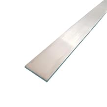 Aluminum Flat Bar 8mm x 80mm x 1000mm, 99.6% Al, Straight Edge