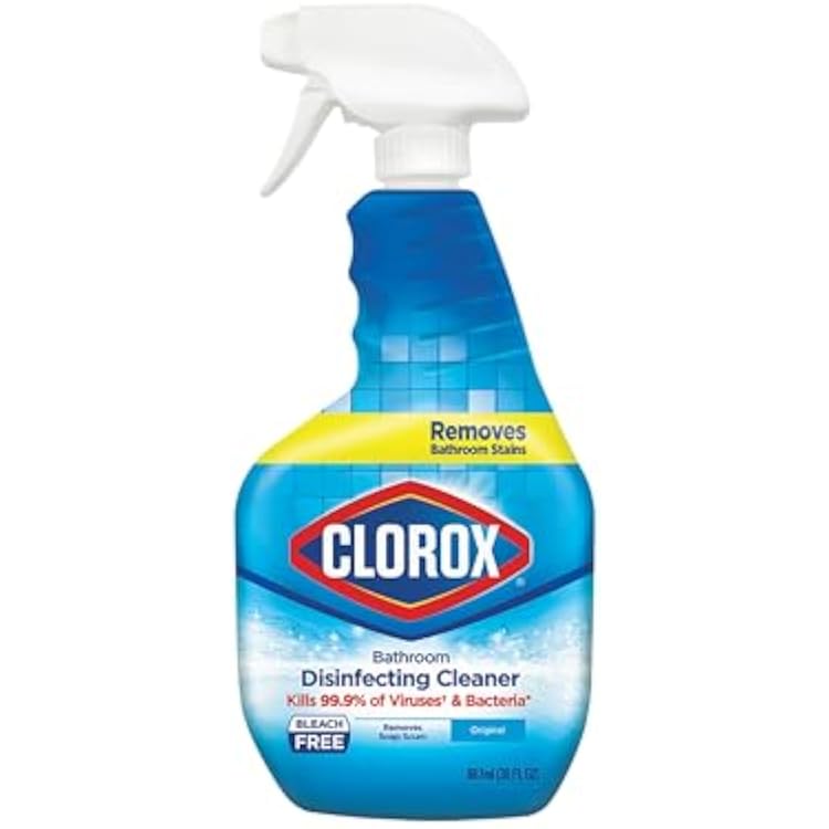 Clorox Clorox Disinfecting Bathroom Cleaner, Bleach Free 30 Ounce Spray Bottle package May Vary, 30 Fl Oz