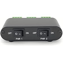 (P21) 2-Way Audio Stereo Speaker selector Switcher Box, Combiner Multi Zone A B Speaker Switch Distribution Controller Box