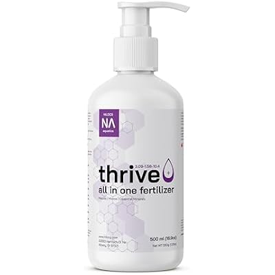 Thrive All in One Liquid Aquarium Plant Fertilizer 500ml Highly Concentrated Aquatic Plant Fertilizer Solution Nutrient-Rich Aquarium Plant Food Convenient Usage Effective Results