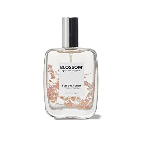 Blossom Unisex Eau De Parfum Spray Perfume for Women, TikTok Perfume Fragrance, Infused with Real Flowers, Made in USA, 1.7oz Amber, Citrus, Cardamom, Ylang-Ylang, Sun-drenched