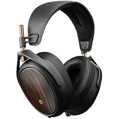 MEZE AUDIO | LIRIC 2nd Generation | Wired Over-Ear Closed-Back Planar Magnetic Headphones for Audiophiles | Macassar Ebony Wood Earcups | Detachable Magnetic Earpads | Premium Braided Cable Included