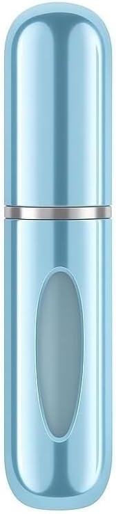 Kyrotech 5ml Metal Taşınabilir Parfüm Şişesi, Doldurulabilir Seyahat Parfüm Atomizeri, Alüminyum Gövdeli Kolonya Dispenseri, Sızdırmaz Mini Cep Boyu Sprey Şişesi, Uçak Kabin Uyumlu Unisex (Açık Mavi)