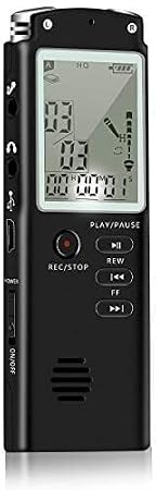 16GB Digital Voice Recorder Voice Activated Recorder Playback - Upgraded Sound Audio Recorder Dictaphone Line in Lectures,Meetings,Conversation,Interviews,1536kbps