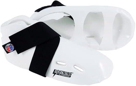 ProForce Lightning Kicks Sparring Shoes/Footgear - White - Size Ch 12-13 | Child X-Small