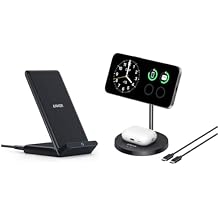 Anker 313 Wireless Charger (Stand) with Anker MagGo 2-in-1 Charging Station