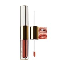 2 in 1 Lipstick & Lip Oil, Long Lasting Waterproof Lightweight Lip Gloss, Non-Sticky Lightweight Matte High Pigment Non-Smudge Lip Stain for Daily Lip Make Up (#01 Golden Rose)