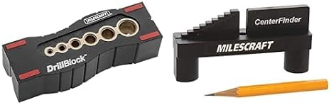 Milescraft 1312 Drill Block + Milescraft 8408 Center Finder