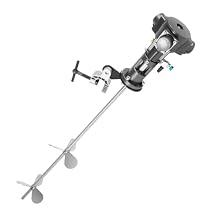 50 gallons Stainless Steel Pneumatic Putty Powder Mixer, 1/2HP Paint Shaker Air Agitator Ink Coating Mixing Tool Tank Barrel Mixing Stirrer, for Shipbuilding, Home Appliances, Coating, Food Industry