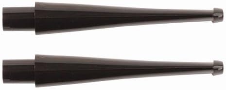 2 Black Straight Filter Bit Replacement Stem Miss Meerschaum Corncob Pipe