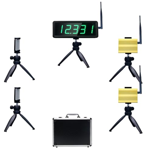 YZ Battery Powered Wireless Laser Timer for Sprints Race Clock Running Stopwatch Electronic Bike Speed Training Skating Track Field Timer Motorcycle