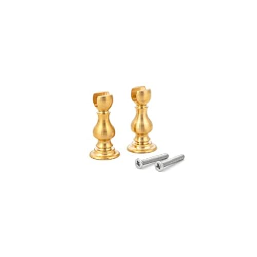 GAWEGM Ship Model Base Bracket Accessories : CNC Brass Supports Display Pedestal 2pcs