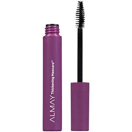 Almay Mascara, Thickening, Volume & Length Eye Makeup with Aloe and Vitamin B5, Hypoallergenic-Fragrance Free, Ophthalmologist Tested, 402 Black Pack of 1