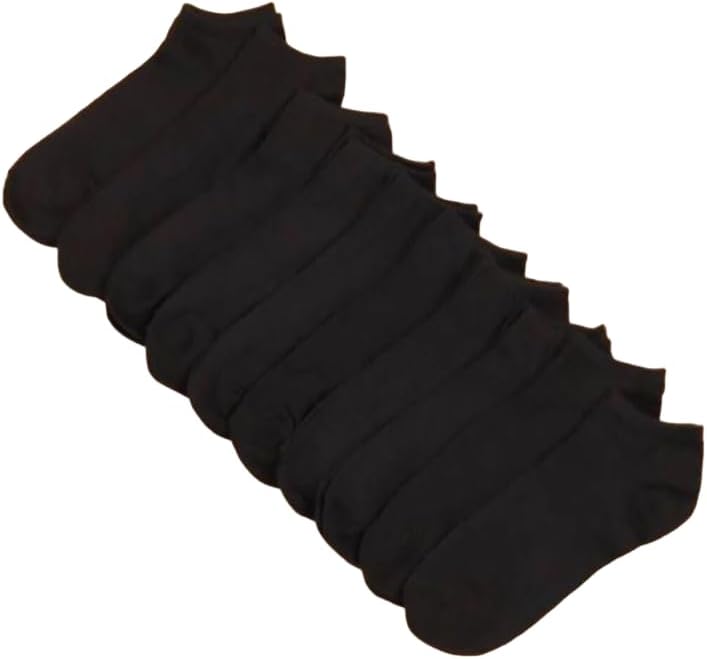 10's Black Patch Economic Package Unisex Short Sport Sneakers Socks
