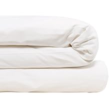 Calvin Klein Modern Cotton Body Solid 1 Piece Duvet Cover, Twin Size, Cotton Modal 170 GSM (White)