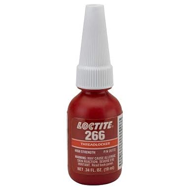 Threadlocker, 10mL, Red, Bottle, Anaerobic