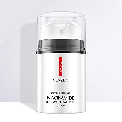 VENZEN Niacinamide Innocent Natural Cream Skin Care Nude Makeup Crystal Clear Texture Moisturizing Vitamin B3 Deep Hydration 50g