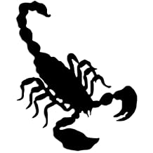 Scorpion Venom Sting Vinyl Decal Sticker 5 Inch Tall Black Scorpio Logo Design for Cars, Laptops, and Windows Durable, Weatherproof, Easy to Apply