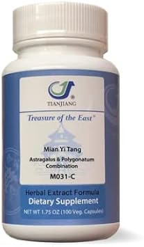 Treasure of the East, Astragalus and Polygonatum Combination - Mian Yi Tang (Herbal Extract Formula, 100 Capsules)