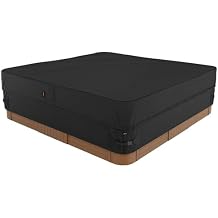 MINC Outdoor Hot Tub Cover 83 x 83 Inch for 82 x 82 or 81 x 81 Square SPA Waterproof and Weatherproof Protectors Heavy Duty 600D Protective Cover Cap