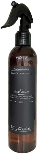 Luxury Room Mist, Island Breeze Fragrance, Air Freshner, 9.47 Fl Oz Spray Bottle