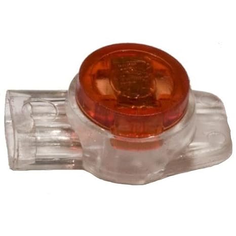 Morris 10755 Insulation Displacement Connectors, UR2, 3 Port, Red, 19-26 Wire Size, 50-Pack