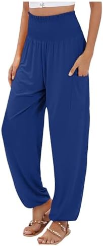 Womens New Casual Fashion Womens Wear Elastic High Waist Wide Leg Casual Pants Casual Pants Womens Business