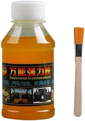 Car Roof Fabric Glue, 3.52 Oz Car Headliner Adhesive, CarRoof Liner Quick Repair AdhesiveGlue, CarUpholsteryGlue, Headliner GlueAdhesive for Cars, with 1 Brush (1 Set)