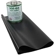 Mytee Products 18oz Black Tarp Vinyl Repair Kit HH66 HH-66 PVC Cement with Brush 32 Ounce Made in USA