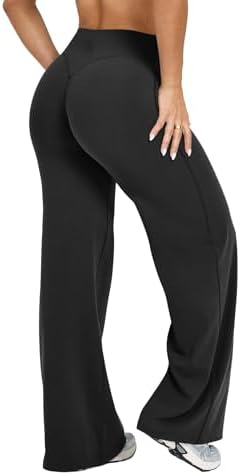 KINLONSAIR Women High Waist Yoga Pants Stretch Soft Straight Leg Bottoms,Size-Inclusive,Sizes S to XL,Inseam:28,30,32,34