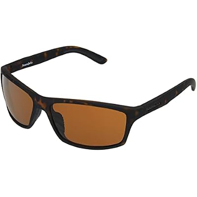 Panama Jack Mens Rubber Tort Wrap Sunglasses, Tortoise, 54