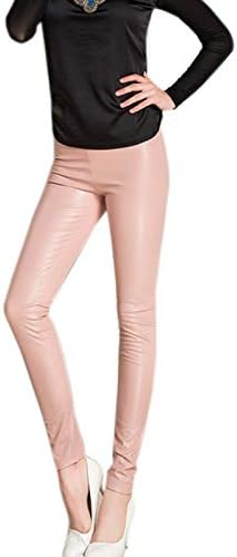 Womens Faux Leather Leggings Sexy Full Length Push Up High Waist Pants