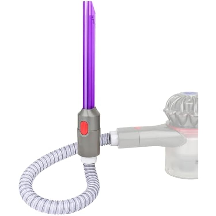 Powered Flexible Hose and Light Pipe Crevice Tool for Dyson Gen5 V15 V8 V7 V11 V10 Cordless Vacuum Cleaner,Illuminates the Dark Gap Corner,Brush Tools Attachments Ideal for Car Cleaning