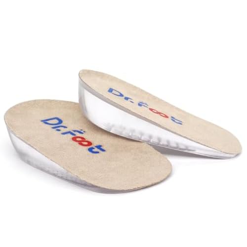 Dr.Foot Height Increase Insoles, Heel Cushion Inserts, Heel Lift Inserts for Leg Length Discrepancies