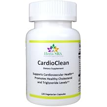 CARDIOCLEAN Cholesterol & Circulation Support Supplement Supports Cardiovascular Health & Healthy Cholesterol Levels 120 Vegetarian Capsules